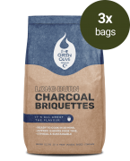 Long Burn Charcoal Briquettes – 24kg – Natural Charcoals – Green Olive Firewood