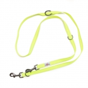 Multi-Function Reflective Neon Training Leash – Variable Length – Coupler Lead – Hi-Viz – Outdoor Visibility – Unisex – Long Paws