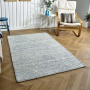 Oriental Weavers – Milano Blue 120 x 170cm / Cream/ Blue – The Rug Quarter