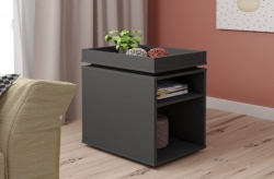 Naples Storage Side Table Grey – Furnishop