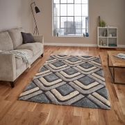 Think Rugs – Noble House NH8199 Grey/Blue 150 x 230cm / Grey/Blue – The Rug Quarter