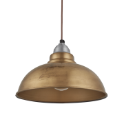 Industville – Old Factory Pendant – 12 Inch – Ceiling Light – Light Shade – Brass Colour – Brass Material – 20 CM X 30.4 CM X 30.4 CM