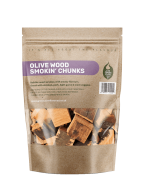 Olive Wood Smokin’ Chunks – Single 5ltr. Pack – Smokin’ – Green Olive Firewood