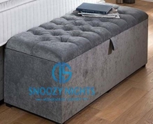 Eva Tufted Ottoman Blanket Storage Toy Box – Snoozy Nights