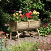 The Beer Barrel Planter