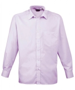 Premier Men’s Poplin Long Sleeve Shirt – Lilac – 15 – Uniforms Online