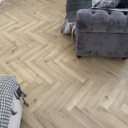 Pale Oak Herringbone Laminate – 12mm – Water & Scratch Resistant – Wood Floor Store