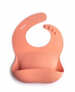 Pippeta Silicone Bib | CORAL PINK