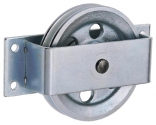 100-300kg Webi Pulley Type Ett-170 – Galvanised Cast Iron Side Mounted Pulley (Etter) – 300kg / 100mm Ref:155.3.4 – Galvanised Cast Iron Pulley – Silver / Grey – Steel