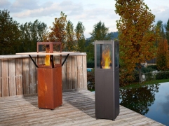 Qube Steel Pellet Patio Heater Corten – Maison Flair