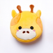 Relaxeazzz Giraffe Round Plush Travel Pillow & Eye Mask | Planet Merch