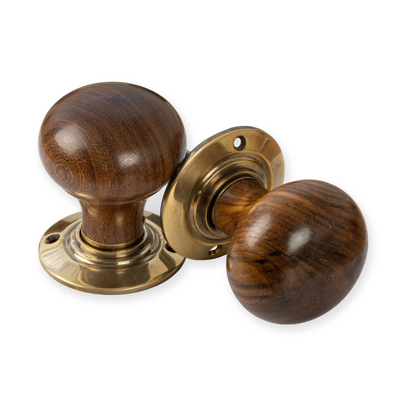 Bun Door Knobs Rosewood & Ebonised