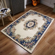 Oriental Weavers – Royal Cream Blue 80 x 150cm / Cream/Blue – The Rug Quarter