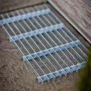 Rustic Galvanised Metal Grill Door Mat