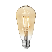 Industville – Vintage LED Edison Bulb Old Filament Lamp – 5W E27 Pear St64 – Vintage Edison Bulb – Warm Light – Glass – 14.5 X 6.4 CM