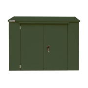 3×6 SafeStor Richmond Secure Double Door 3-Bike Store, Dark Green – Steel – Kintech – Spearhead Outdoors