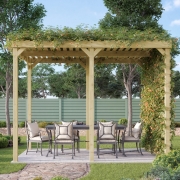 Shade Pergola, Light Green / 4.2M x 4.8M – CozyAbode Interiors