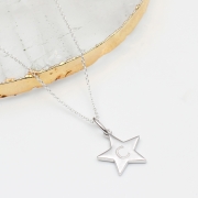 Personalised Sterling Silver Star Charm Necklace – Hurley Burley