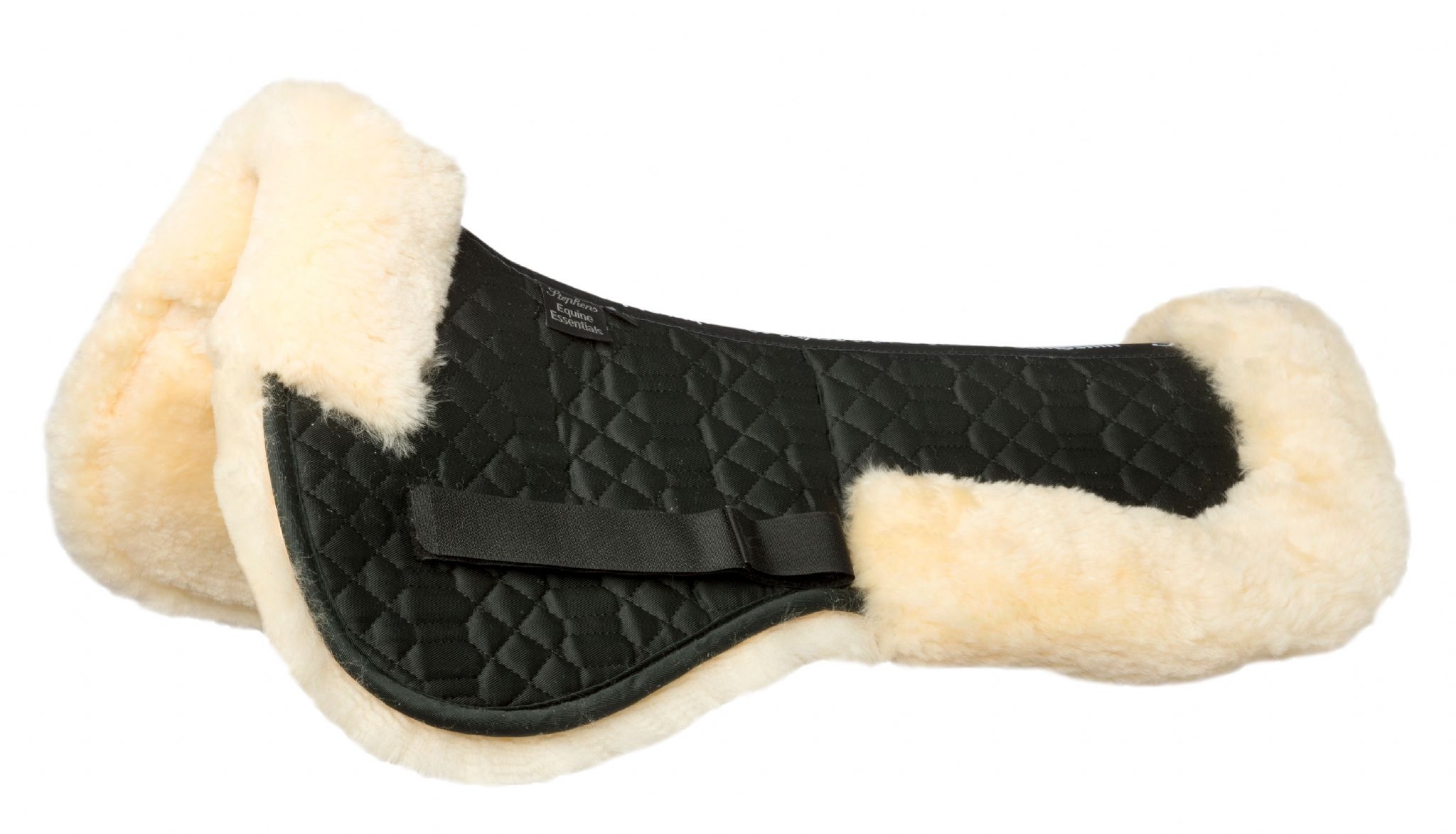 Stephens Sheepskin Saddle Half Pad – Lined – Black/Black – L – Saddle Pads & Numnahs – Saddlemasters Equestrian