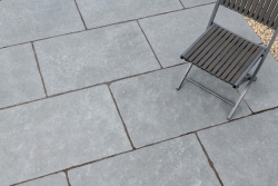 (sample) – Tandur Grey Limestone Tumbled and Brushed – Paving Slabs – Stone Traders