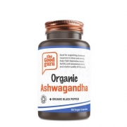 Organic Ashwagandha and Black Pepper | The Good Guru | 90 Capsules