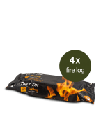 Instant Firelog – 4 Pack – Firestarting – Green Olive Firewood