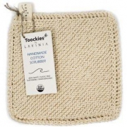 Toockies Organic Handknitted Scrubbers Single – Cream Cotton Scrubber – By Lavinia