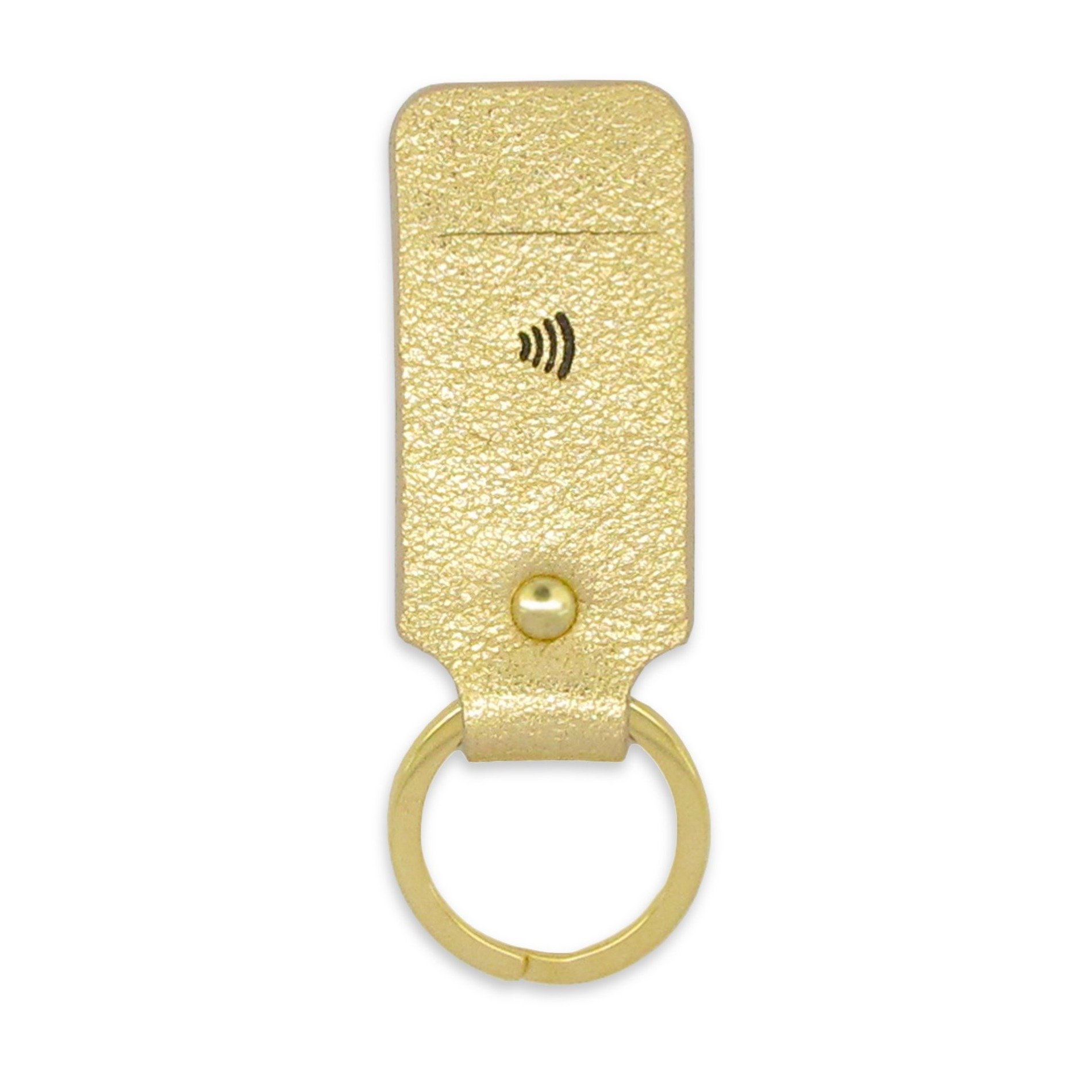 Leather Contactless Payment Key Fob – Gold – With Contactless Payment Chip / Gold