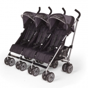 Triple pushchair stroller Compact fold pushchair