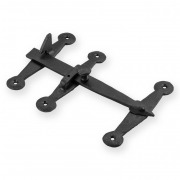 T Bar Latch Set Black