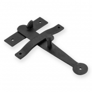 Latch Set & Screw on Keeper Black