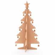 Kid-Eco Christmas Tree – 3 Pack – Brown – Eco Friendly & Customisable Playhouses – Kid Eco Crafts – Colour In Cardboard Playhouses