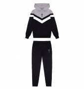 Trapstar Black V-Stripe Hooded Tracksuit – RpshoppingHQ