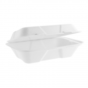 9x6in heavyweight Bagasse Clamshell – Pack (50)