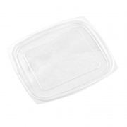 PLA rectangular deli lid (fits 24-32oz deli) – Pack (75)