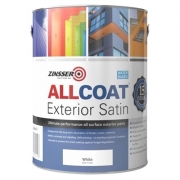 Special Purpose Multi Surface Zinsser AllCoat Exterior Water Based Satin White 1 Litre – TotalDIY