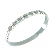 Alpha Bangle Perimeter :17cm – Silver – Ezavision