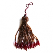 Knobbles & Bobbles – Tassel – Amber – Glass – Variant 9087