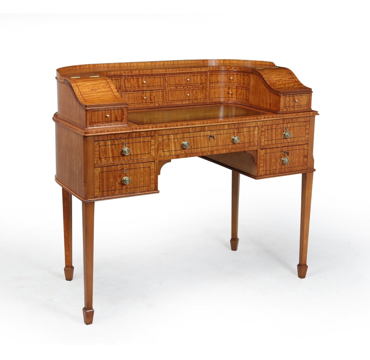 Antique Satinwood Carlton House Desk – The Furniture Rooms