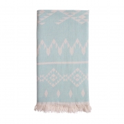 Belize Hammam Towel – Washed Aqua – Sand & Salt