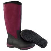 Muckboot Arctic Adventure Suede Wellies – 6 / Black/Purple