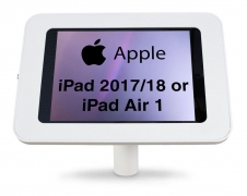 armourdog® LocPad anti-theft tablet kiosk for the Apple 2017/2018 9.7 iPad or iPad Air 1 – Camera and home button exposed – 30° mount wall / desk moun