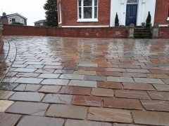 Raj Blend Natural sandstone cobbles – 200×100 / York Blend Tumbled Cobbles