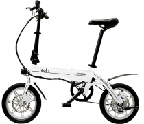 Eelo 1885 Disc Pro Folding Electric Bike 250W, White – Urban Travel