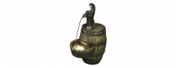 Barrell Water Feature with Tap