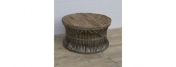 Wooden Top and Metal Coffee Table