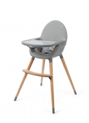 Babylo – Q Highchair – Grey / Brown – Plastic