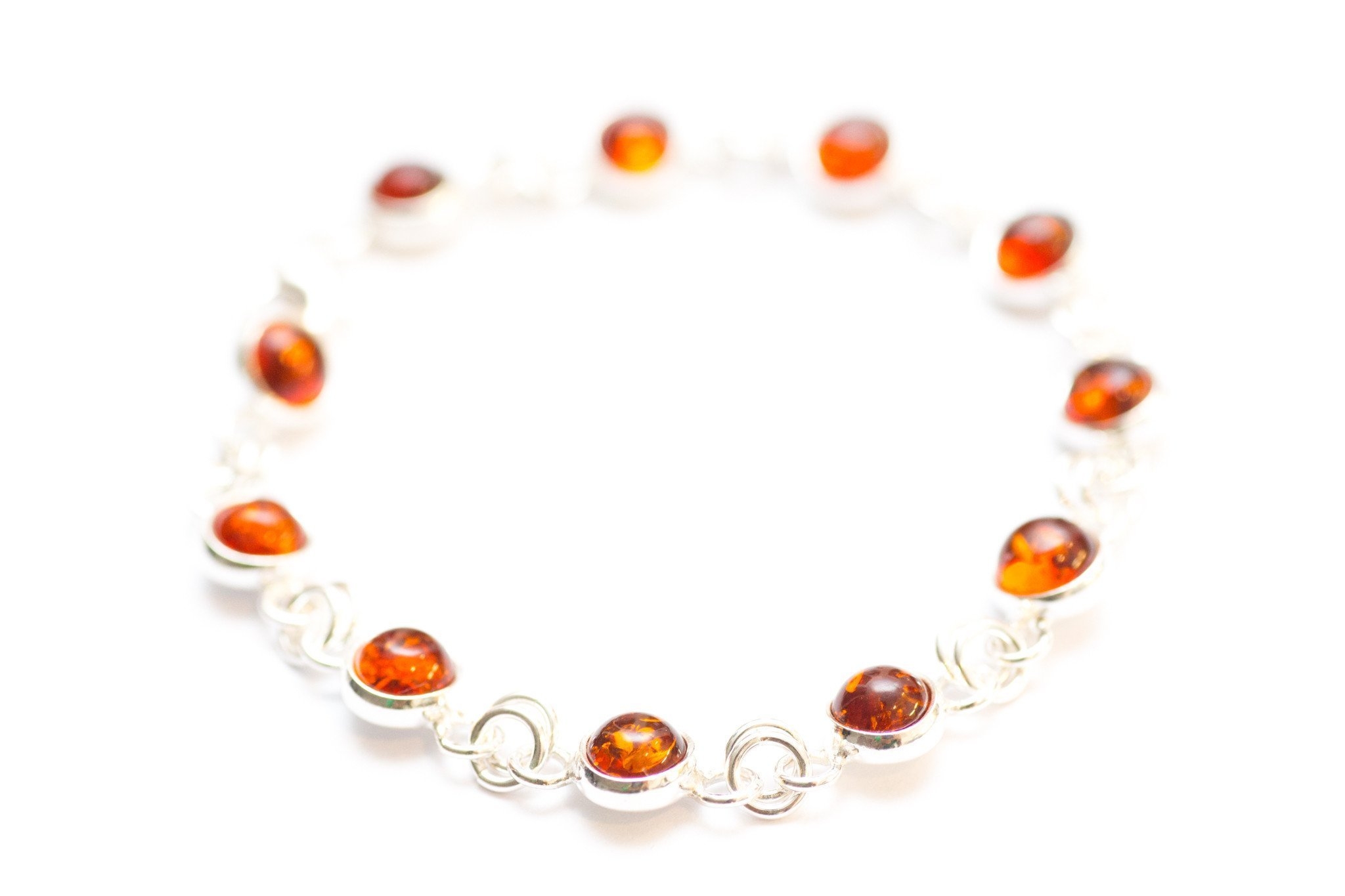 Fine Amber Link Bracelet