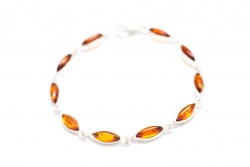 Fine Oval Amber Bracelet