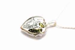 Silver Heart Locket Necklace